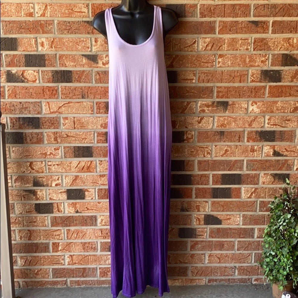Purple maxi dress